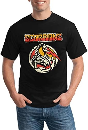 BSlocator Scorpions Rock Band Elecrto Scorpion Men's Short-Sleeve